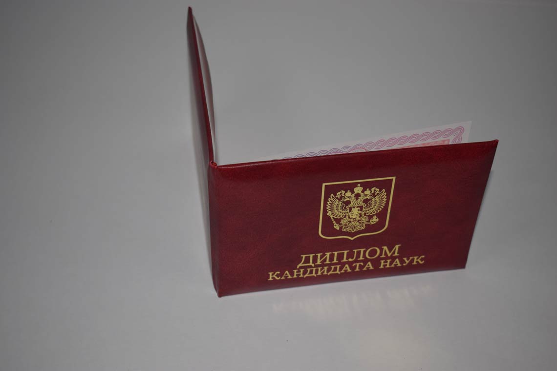 Диплом Кандидата Наук 2013-2016 в Северодвинске корка